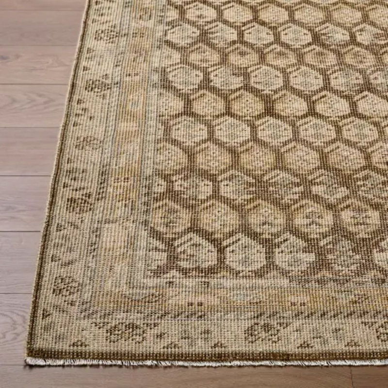 Agra Handmade Wool Area Rug, Rectangle 10' x 14'
