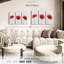 Trois coquelicots rouges, reproduction sur toile-98864968