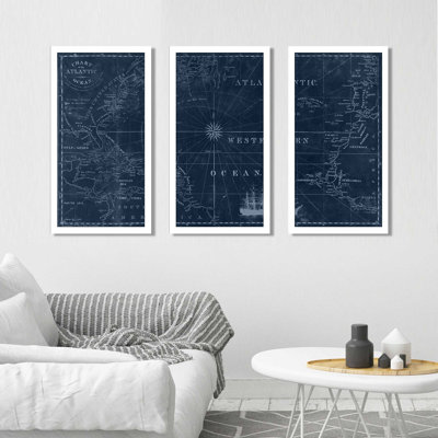 " Sailing Map " 3 - Pieces