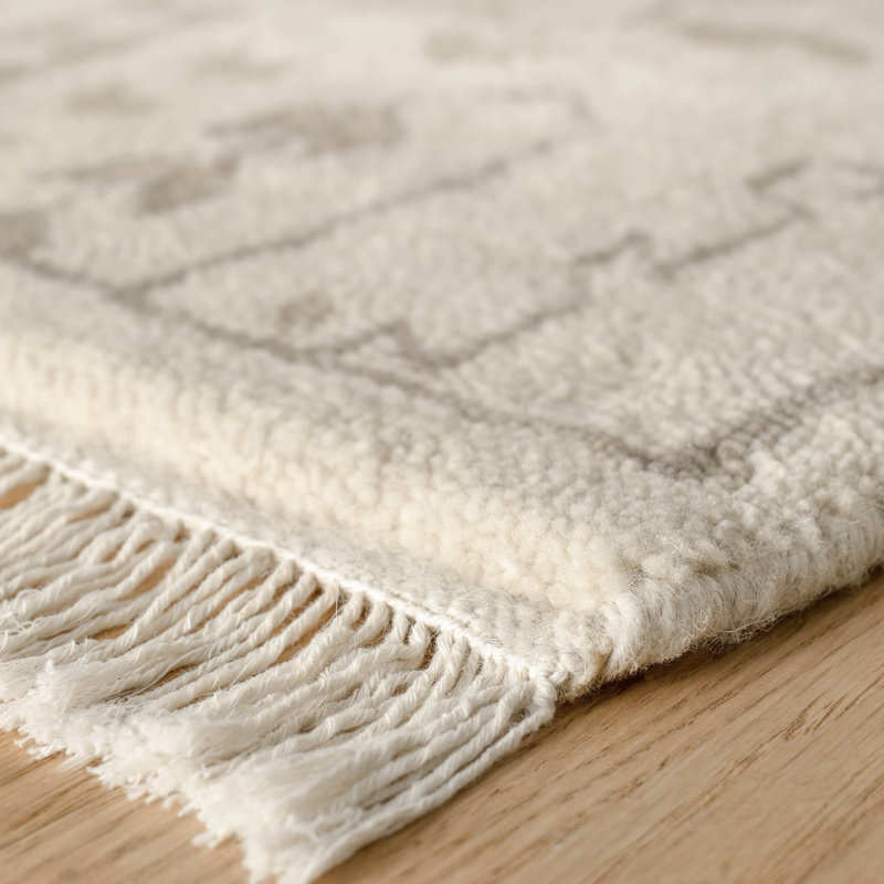 Tapis en laine noué à la main Dara, Rectangle 6 pi x 9 pi