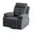 Power Recliner,  Power Recliner Chair With Bluetooth Speaker, 270 Degree Swivel With LED Light, Side Arm With Storage Pockets, USB+Type C Charging Port, Button Control, Retractable Footrest, Adjustable Backrest DG