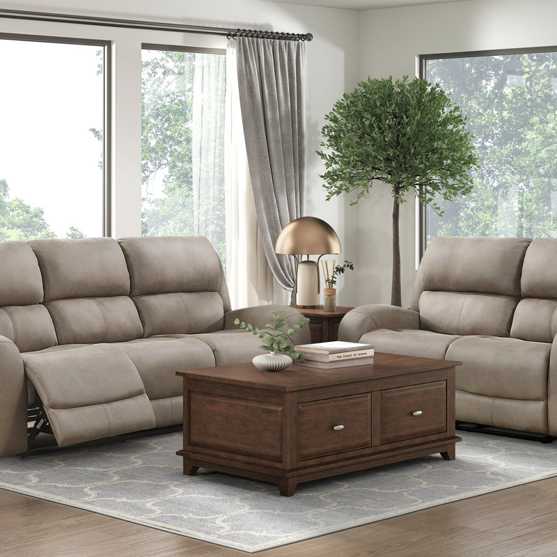 Causeuse inclinable double luxueuse 1pc