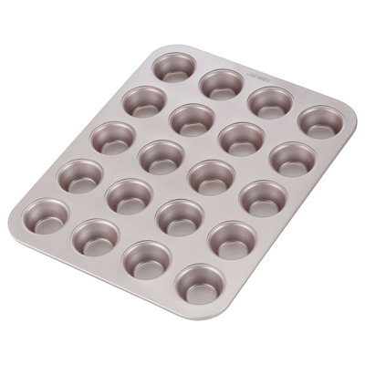 CHEFMADE Mini Muffin Pan, 20-Cavity Non-Stick Tiny Cupcake Pan Bakeware for Oven Baking