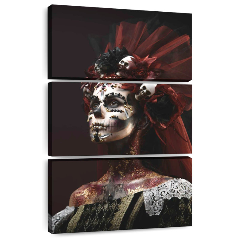Squelette Hitzel Santa Muerte, H 32 po x l 20 po