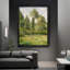 Impressions encadrées en bois massif de qualité supérieure avec motif d'arbres et de gazon parfait pour la décoration de maison et d'appartement-946872430