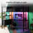 Pink Full Metal Loft Bed Frame With L-Shaped Desk, 15" Guardrail, Non-Slip Ladder, 2 Charging Stations, Storage Shelves, 4 Drawers, LED Lights-117534127-117534126
