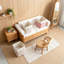 Cubes de rangement en tissu de 11 pouces, ensemble de 6 bacs de rangement cubiques pliables avec poignées, bacs de rangement robustes pour tablettes, placard et décoration intérieure