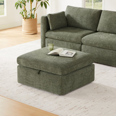 Winfree 33.9" Wide Rectangle Storage Ottoman