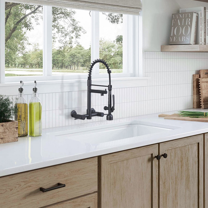 RENIST Pull Down Kitchen Faucet, Matte Black