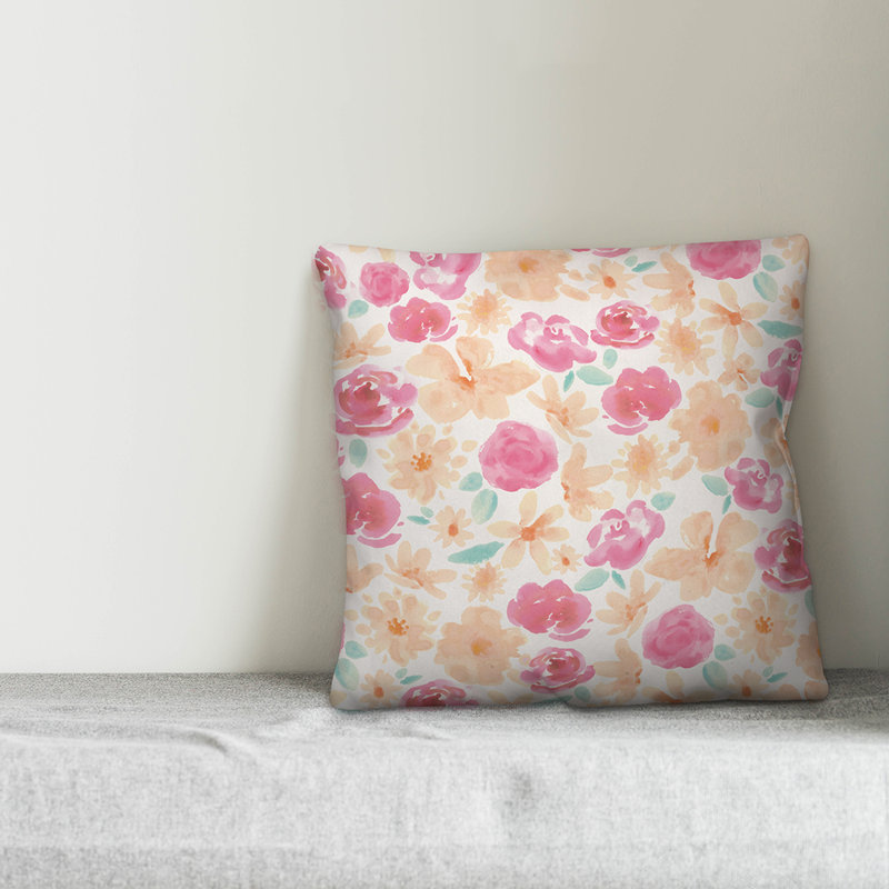 Coussin Painterly, H 16 po x l 16 po