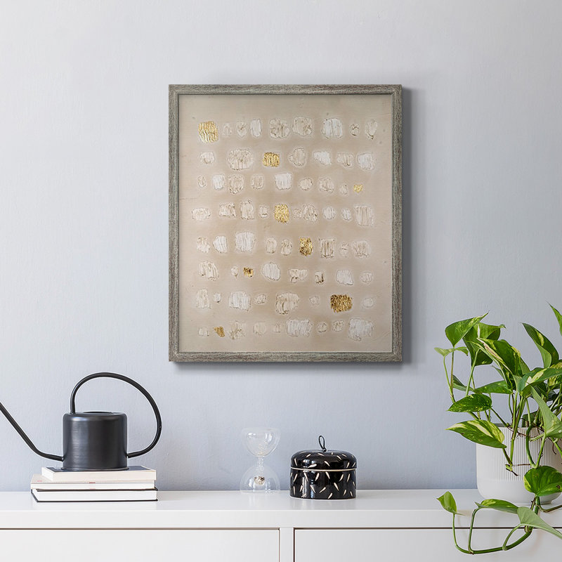 Toile encadrée embellie de qualité supérieure pavé II - prête à être accrochée, Gris, H 24 po x l 20 po
