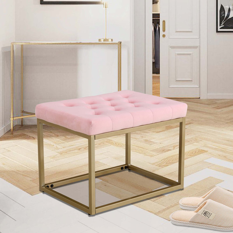 Repose-pieds Velvet, Velours rose
