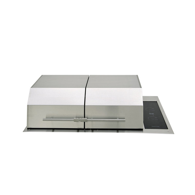 Texan Two Zone Grill, Mounting Holes, Split Lid, Hardwire 240V