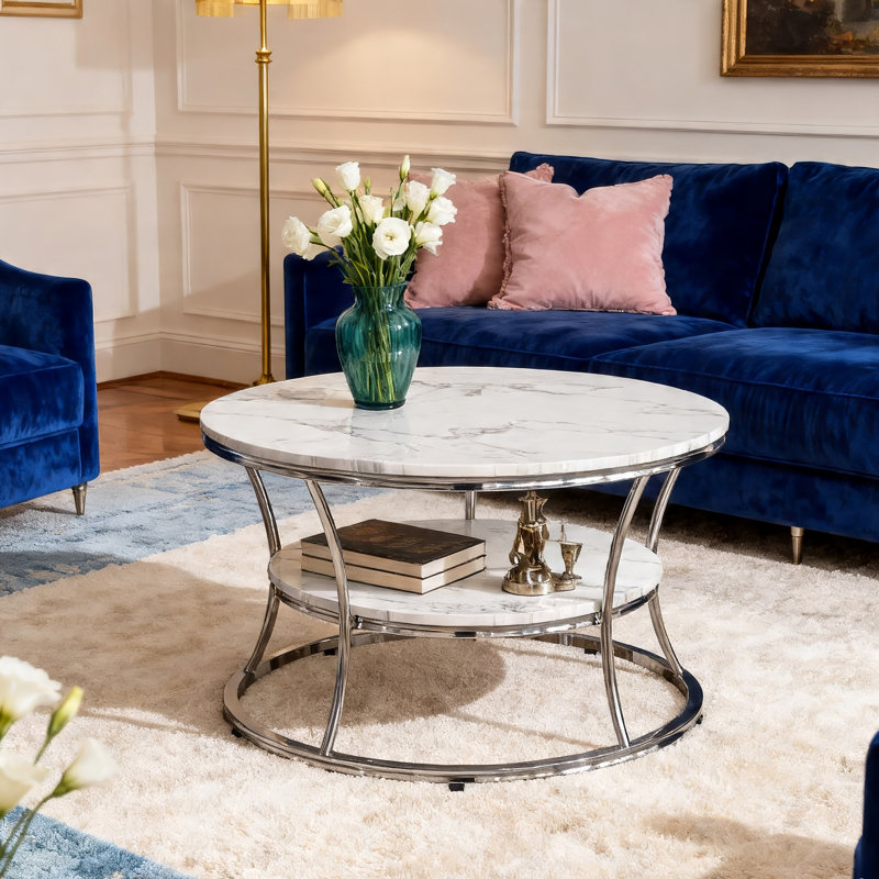 2-Tier Coffee Table for Living Room