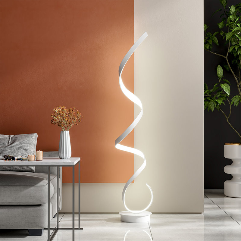 Bertolt 131cm Contemporary Novelty Floor Lamp in White Light , White