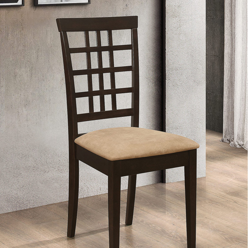 Ensemble de 2 chaises de salle à manger à dossier en treillis