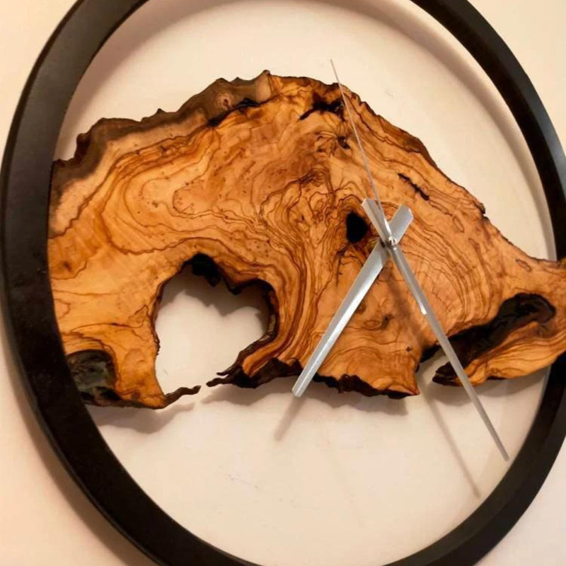 Wood Wall Clock, 24" H x 24" W x 2" D