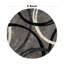 Tapis gris / noir / ivoire Devonshire-724310734