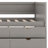 Daybed With Drawers And Shelves，Platform Bed,Bed Frame,Storage Bed-628554556-628554554