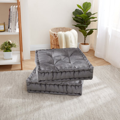 Grand coussin de yoga réversible