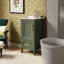 Meuble-lavabo autoportant en bois massif de 18 po avec comptoir entièrement assemblé-475729201