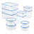 Easy Essentials Rectangular Food Storage Container Set, 22-Piece