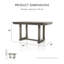 Ensemble de table de salle à manger 7 pièces Bruun