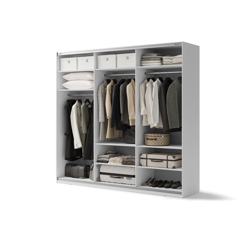 Swanhild Laminate Wardrobe, 235cm H x 250cm W x 69cm D