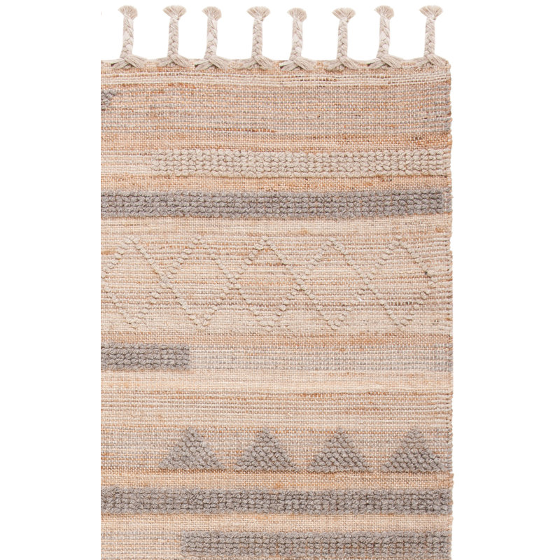 Dalke Southwestern Handmade Flatweave Natural/Beige/Gray Area Rug, Rectangle 3' x 5'