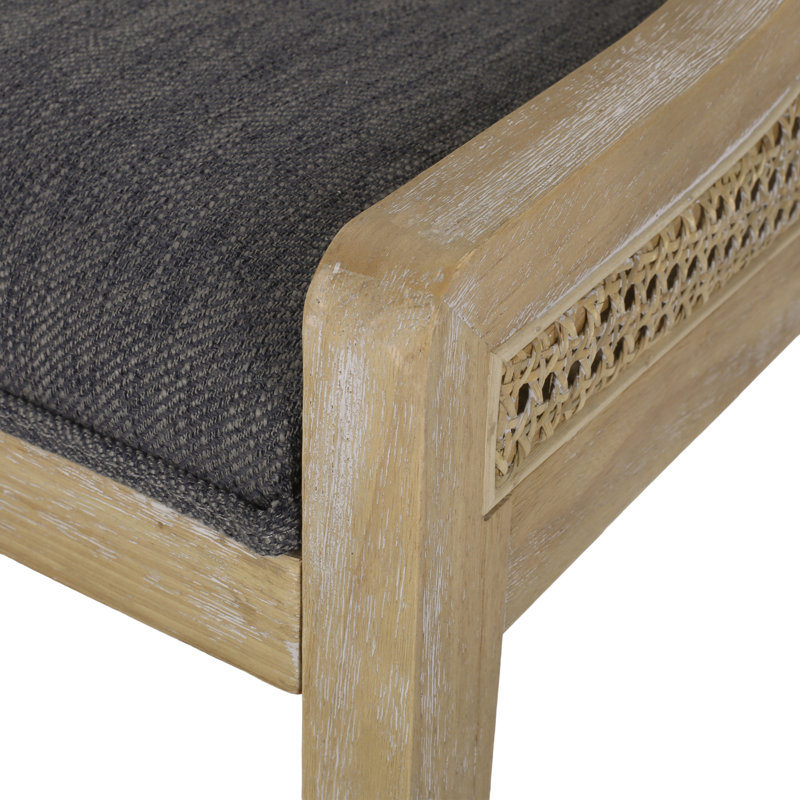 Chaise d'appoint Ireion Audri, Similicuir gris anthracite, Naturel