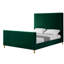 Lit plateforme moderne en velours pour chambre Inza-583968190-583968191