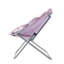  Chaise de soucoupe festonnée, teinture par nœuds mauve