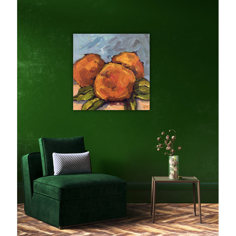 Peaches By John Beard - Framed Gallery Wrapped Canvas Print, Black Floater Framed, 32" H x 32" W x 2" D