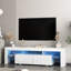 Meuble télé ultrabrillant avec lumières DEL-115709902