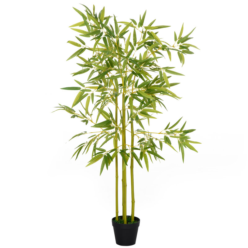 47.2'' Faux Bamboo Tree in Cement Pot