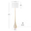 Lampe sur pied traditionnelle 65 po Latisha