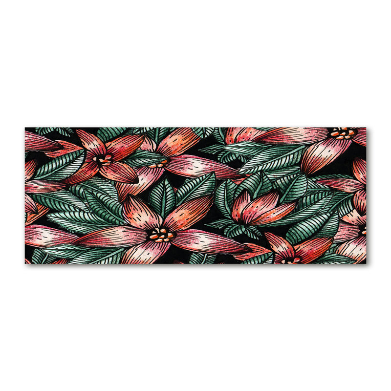 Floral pattern 1 Piece Wrapped Canvas Wall Art