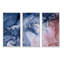 «Blue and Pink Marble Ink Clouds V», ensemble de 3 impressions sur toile à cadre flottant-1713247785-1713247789