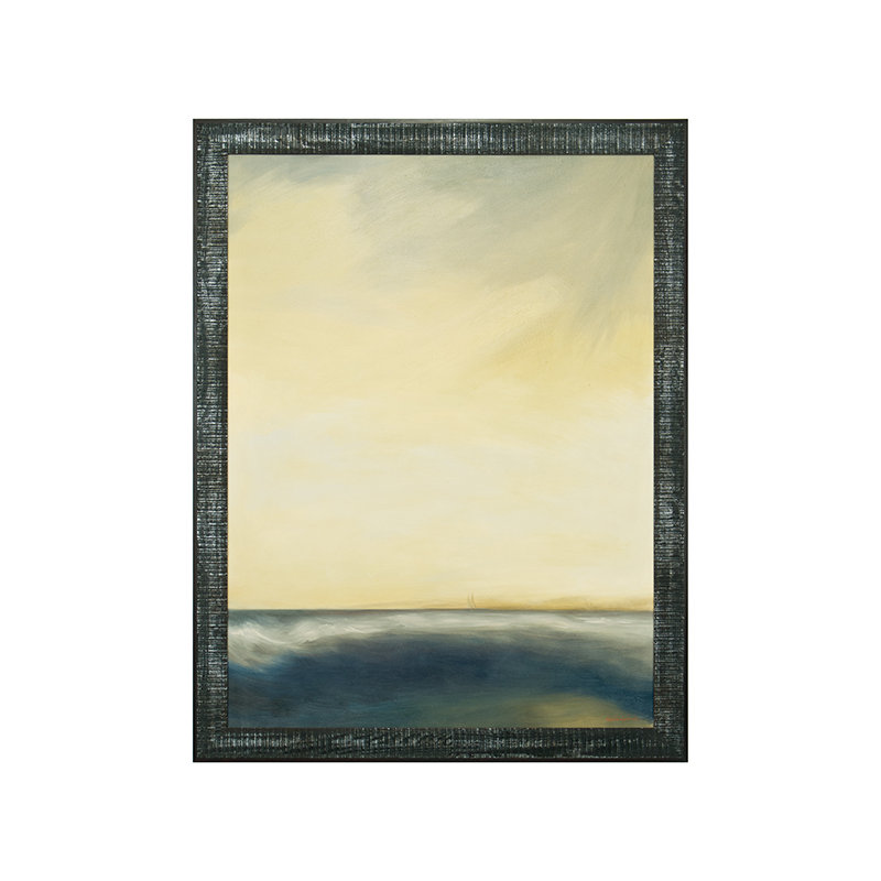 Distant Sails - Peinture à l'huile encadrée