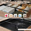 Lit plateforme tapissier hydraulique avec rangement Gaillarde Arcadia, velours brun, double-258869801-258869799