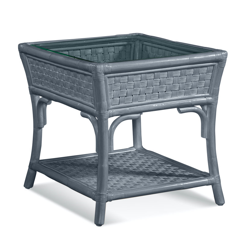 Boca Glass End Table, Sea Glass
