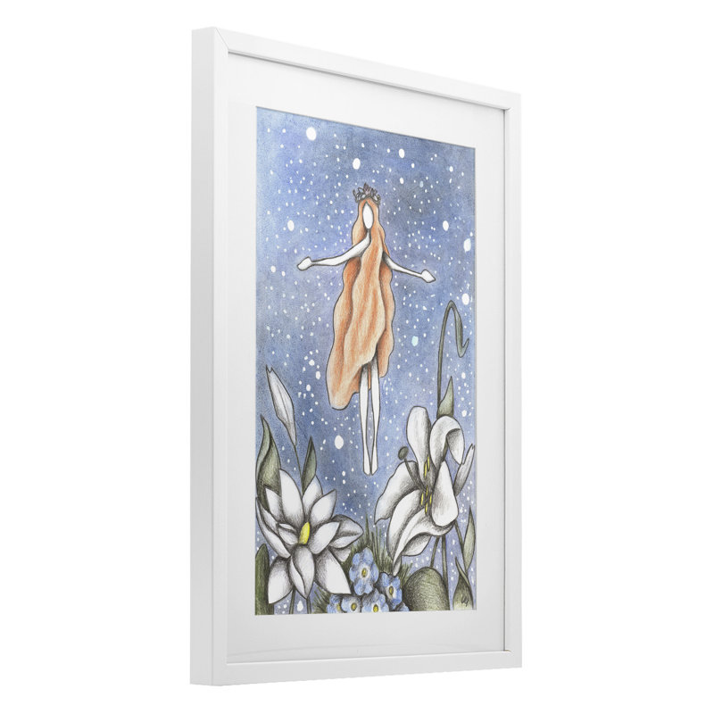 Mystical Garden Fairy Sparkle, reproduction encadrée sous verre, conception de Cecilia Battaini, H 20 po x l 14 po