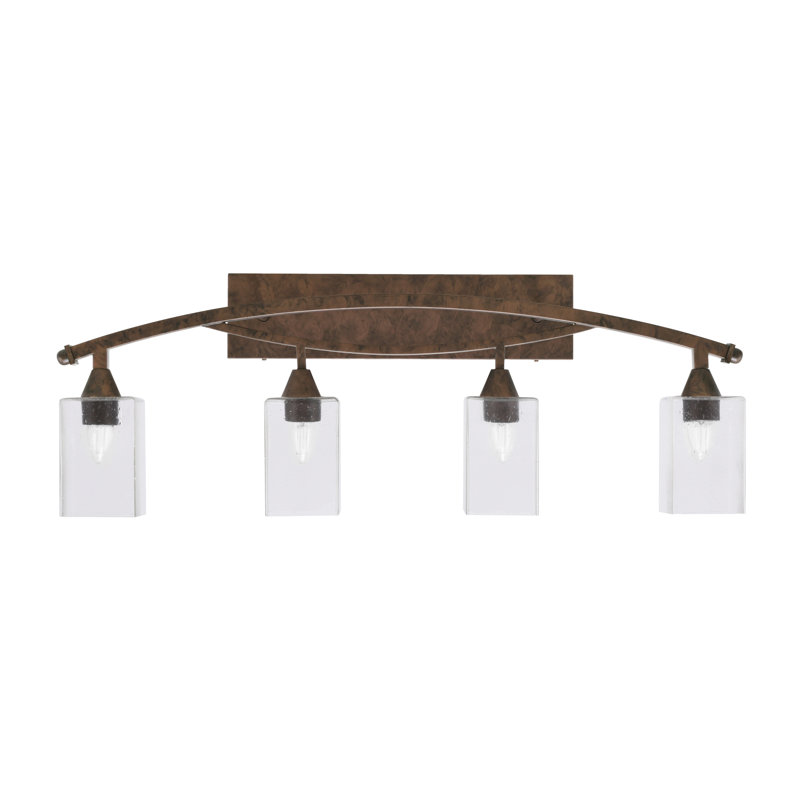 Bow 4 Light Bath Bar, Bronze