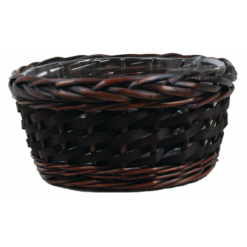 Panier en osier Bay Isle Home ™, H 5,25 po x l 11,5 po x P 11,5 po
