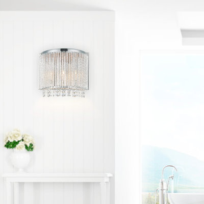 Batty Steel Flush Mounted Sconce