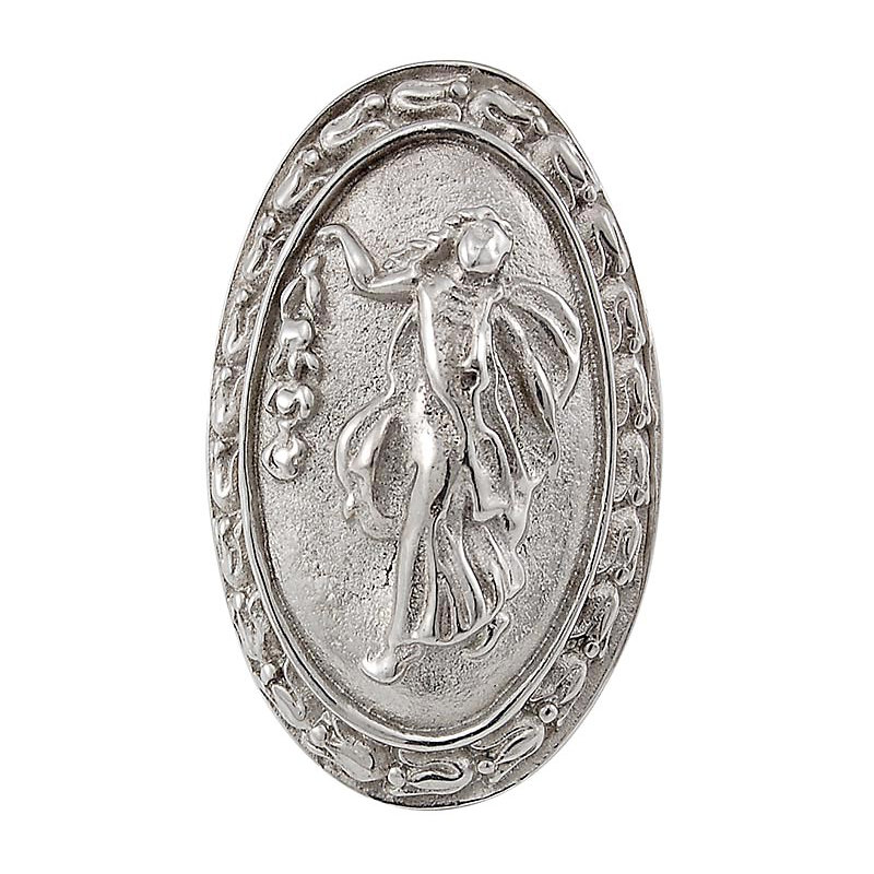 Sforza Oval Knob, Polished Nickel