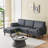 Mozell Upholstered L-Shaped Sectional Reversible-1914444607
