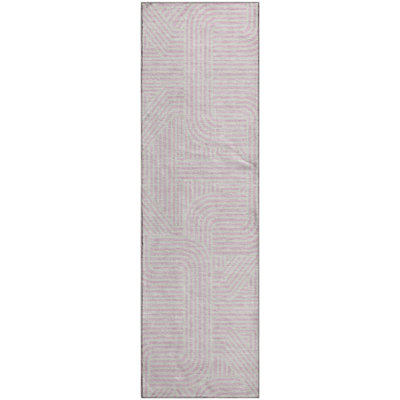 Premium Machine Washable Prisco Pink Rug