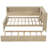 Full Size Wood Daybed with Twin Trundle & Storage Shelves, Antique White Milk Finish, Farmhouse Style, No Box Spring Needed