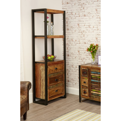 Vinoe 200cm H x 60cm W Steel Standard Bookcase